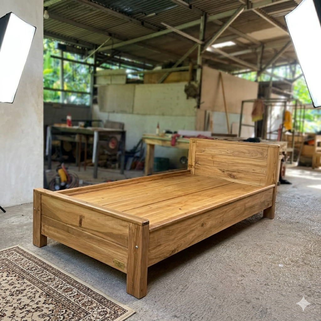 Ranjang Kayu Laban Premium