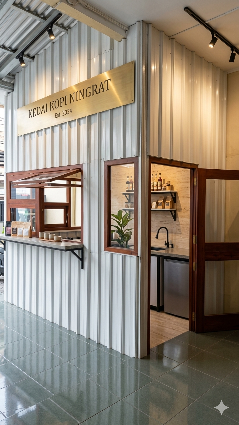 Pembuatan Kedai Kopi Modern